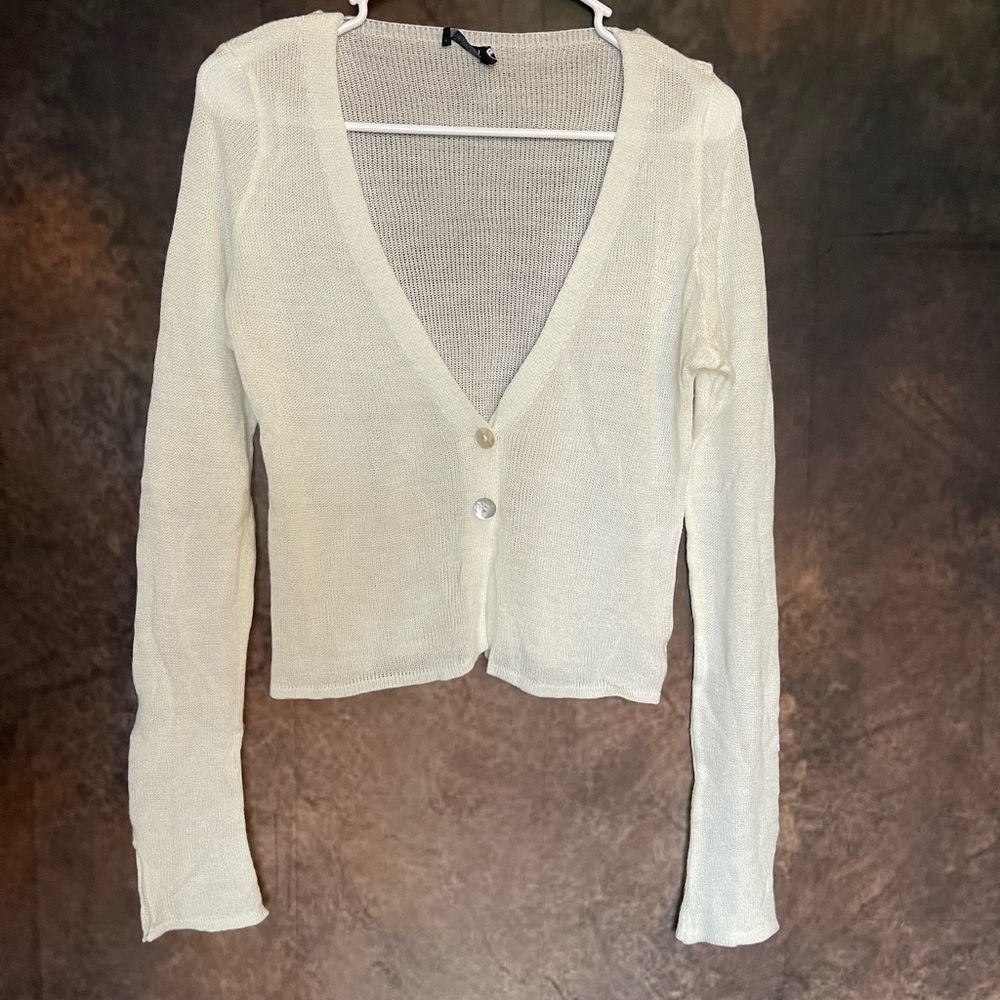 Nasty Gal Off White/Cream Knit Sweater